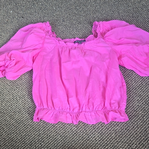 Inc International Concepts Womens Colorblocked Twist Front Blouse Pink Size Large main image 0